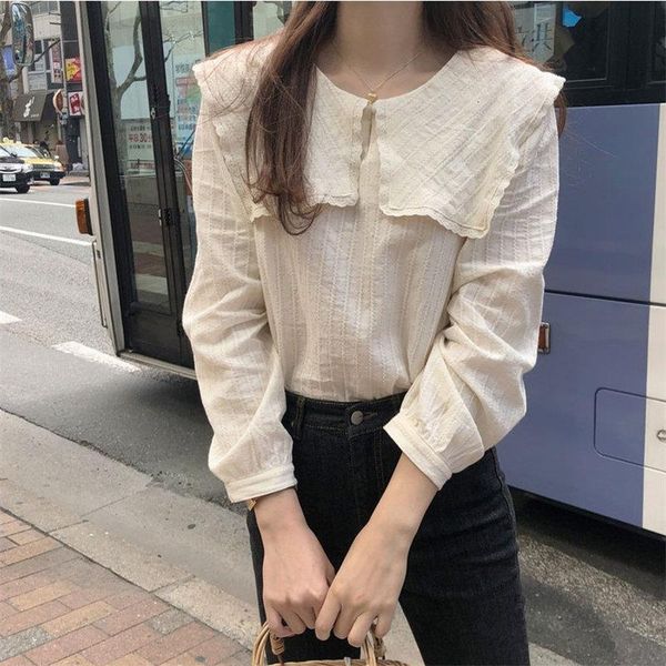 sweet jacquard fashion casual patchwork ruffles loose women chic autumn fresh all match full sleeved shirts, White
sweet jacquard fashion casual patchwork ruffles loose women chic autumn fresh all match full sleeved shirts, White