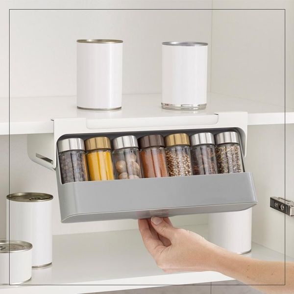 hooks & rails spice rack kitchen self-adhesive wall-mounted under-shelf organizer bottle storage supplies
hooks & rails spice rack kitchen self-adhesive wall-mounted under-shelf organizer bottle storage supplies