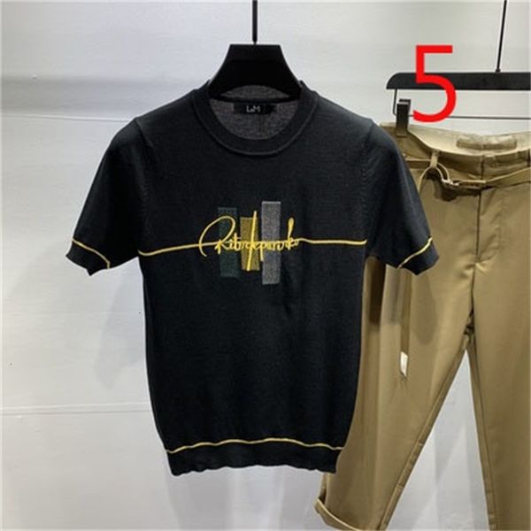 new 2021 men's embroidered short-sleeved thin t-shirt summer half-sleeved sweater casual tide 5tho, White;black
new 2021 men's embroidered short-sleeved thin t-shirt summer half-sleeved sweater casual tide 5tho, White;black