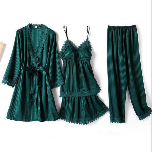 silk pajamas set lace women 4pc robe gown satin nightsuits v-neck nightdress sleep suit nightshirts kimono pyjama nighties 211007, Black;red
silk pajamas set lace women 4pc robe gown satin nightsuits v-neck nightdress sleep suit nightshirts kimono pyjama nighties 211007, Black;red