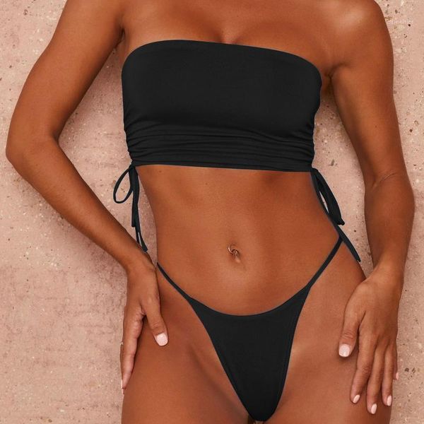 women's swimwear solid color/printing bikini, off-shoulder briefs swimsuit, classic hollow bare midriff two-pieces set, White;black
women's swimwear solid color/printing bikini, off-shoulder briefs swimsuit, classic hollow bare midriff two-pieces set, White;black