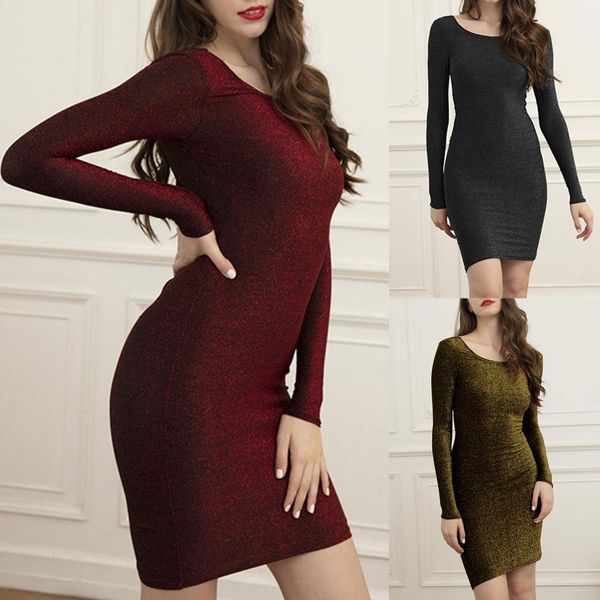 shiny glitter woman dress autumn long sleeve o neck backless knot straight dress women dress for women bodycon mini, Gray
shiny glitter woman dress autumn long sleeve o neck backless knot straight dress women dress for women bodycon mini, Gray