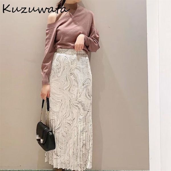 kuzuwata japan style print pleated women skirts spring summer new high waist hip jupe elegant design aesthetic skirt 210315, Black
kuzuwata japan style print pleated women skirts spring summer new high waist hip jupe elegant design aesthetic skirt 210315, Black