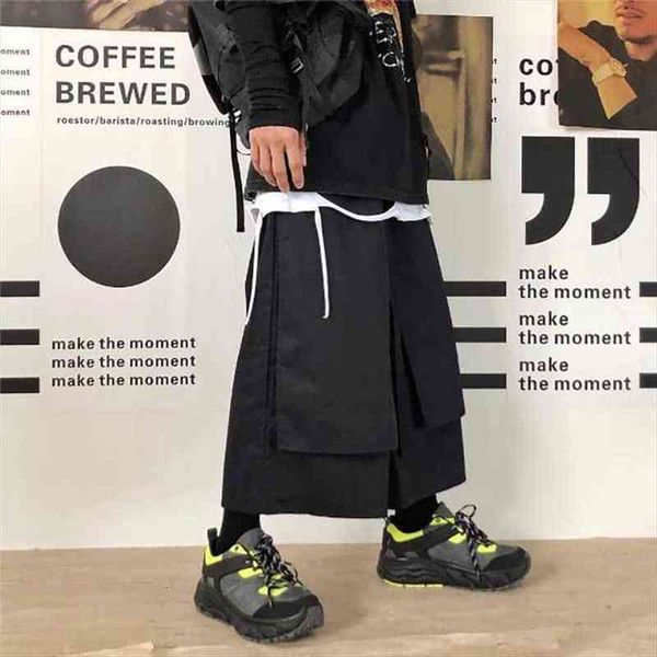 female fashion splice loose wide leg skirt trouser kimono women japan streetwear hip hop punk gothic black harem pant, Black;white
female fashion splice loose wide leg skirt trouser kimono women japan streetwear hip hop punk gothic black harem pant, Black;white