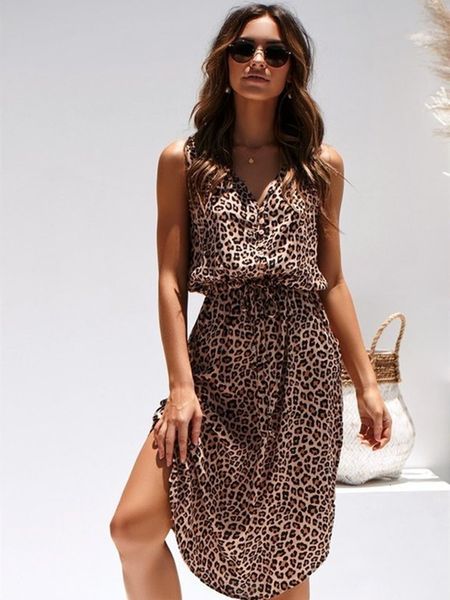 leopard women summer v neck thin breathable high waist sleeveless a line dress 740o, Black;gray
leopard women summer v neck thin breathable high waist sleeveless a line dress 740o, Black;gray
