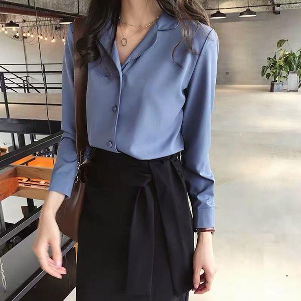 women's t-shirt fairy chiffon shirt autumn clothing korean style loose design non-mainstream long sleeve temperament ol business, White
women's t-shirt fairy chiffon shirt autumn clothing korean style loose design non-mainstream long sleeve temperament ol business, White