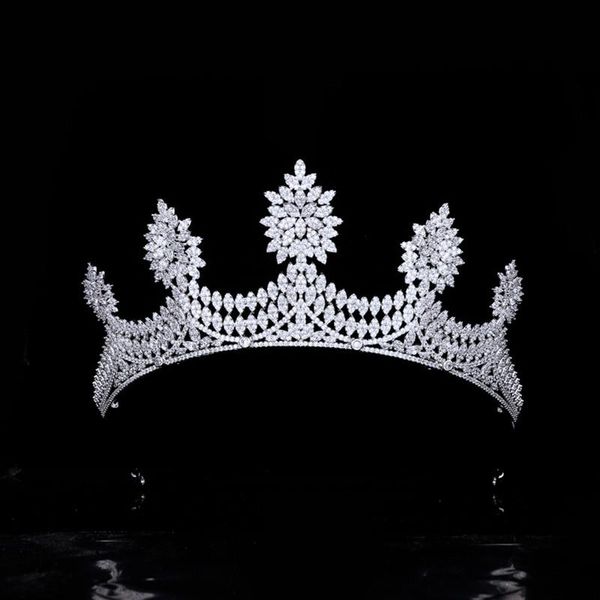 hair clips & barrettes luxury floral zircon tiara 3a cz wedding crown bridal headdress princess jewelry accessories hq0504, Golden;silver
hair clips & barrettes luxury floral zircon tiara 3a cz wedding crown bridal headdress princess jewelry accessories hq0504, Golden;silver