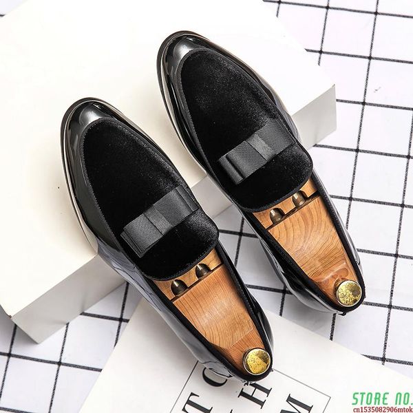 dress shoes men loafers fashion pointed bow patent leather oxford for formal mariage wedding, Black
dress shoes men loafers fashion pointed bow patent leather oxford for formal mariage wedding, Black