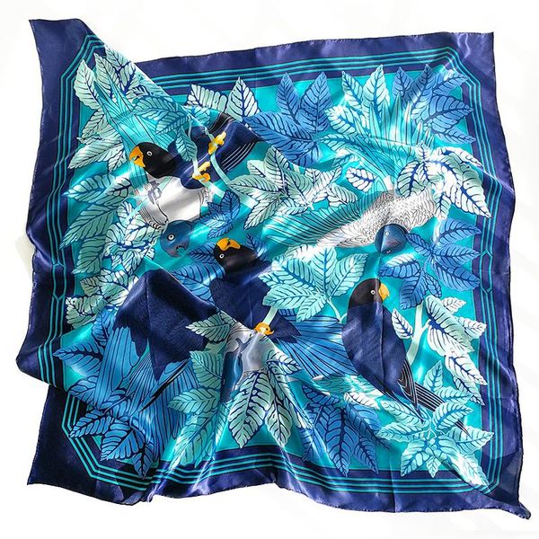 scarves women's 100% pure silk 12mm satin printed big square scarf wrap kerchief 108cm 42.5" wj026, Blue;gray
scarves women's 100% pure silk 12mm satin printed big square scarf wrap kerchief 108cm 42.5" wj026, Blue;gray