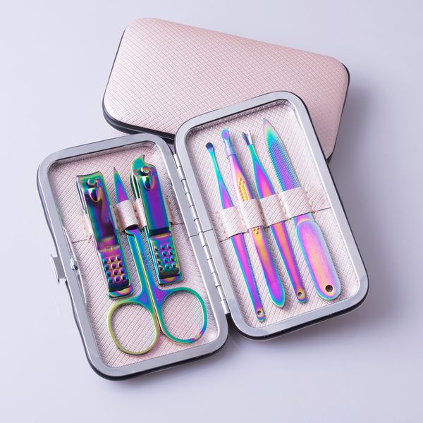 mirror effect and metallic rainbow style selling now-day manicure tools set 7 pieces nail clippers beauty supply for professional use
mirror effect and metallic rainbow style selling now-day manicure tools set 7 pieces nail clippers beauty supply for professional use