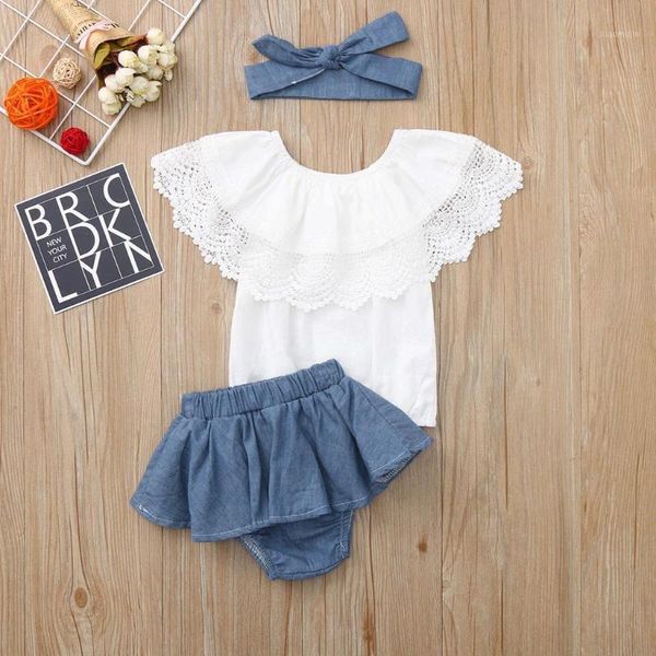 baby girl clothes set solid outfit lace ruffled demin shorts dress+headband 2021 clothing cute outfits 0-24m sets, White
baby girl clothes set solid outfit lace ruffled demin shorts dress+headband 2021 clothing cute outfits 0-24m sets, White