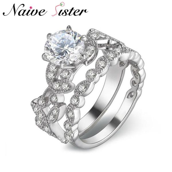 wedding rings classic band 2 rounds leaves shape set for women fashion love engagement gift cubic zirconia jewelry luxury bijoux, Slivery;golden
wedding rings classic band 2 rounds leaves shape set for women fashion love engagement gift cubic zirconia jewelry luxury bijoux, Slivery;golden