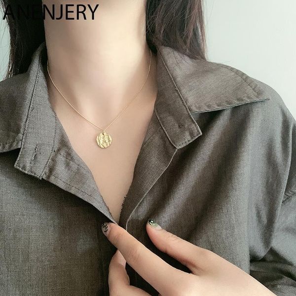 chains anenjery 925 sterling silver geometric folds irregular disc necklace for women clavicle chain jewelry gifts s-n759
chains anenjery 925 sterling silver geometric folds irregular disc necklace for women clavicle chain jewelry gifts s-n759