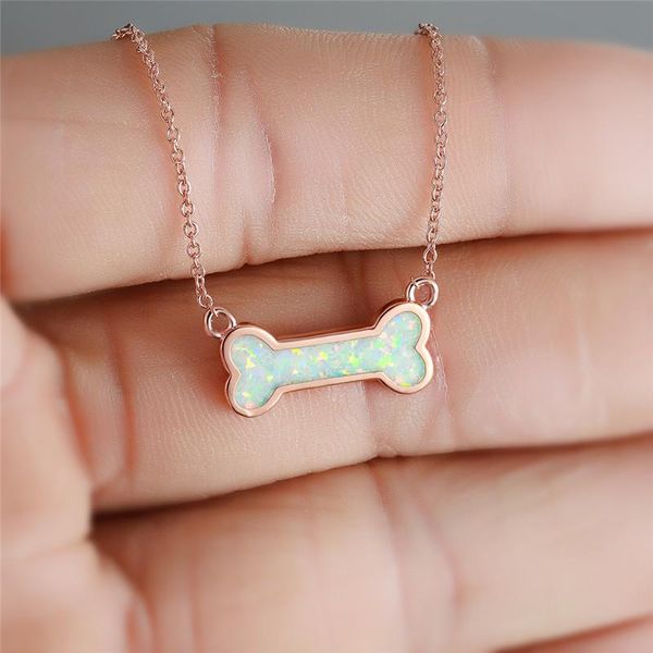pendant necklaces cute small dog bone necklace fashion white blue opal for women vintage rose gold silver color wedding
pendant necklaces cute small dog bone necklace fashion white blue opal for women vintage rose gold silver color wedding