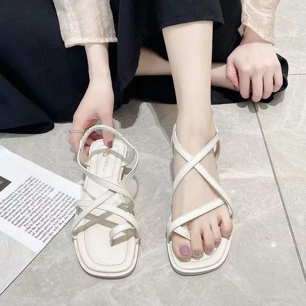 sandals 2021 summer flat toe women's shoes are fashionable and casual brief light anti-skid beach, Black
sandals 2021 summer flat toe women's shoes are fashionable and casual brief light anti-skid beach, Black
