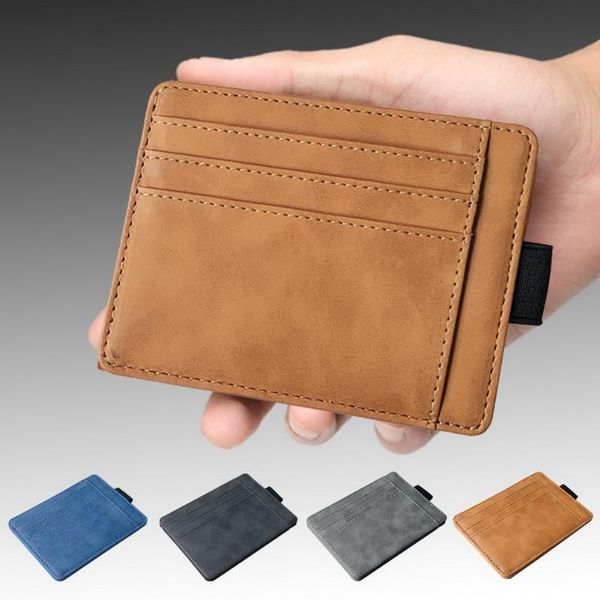 wallets men card package elastic strap s holder leather purse for boys -opk, Red;black
wallets men card package elastic strap s holder leather purse for boys -opk, Red;black