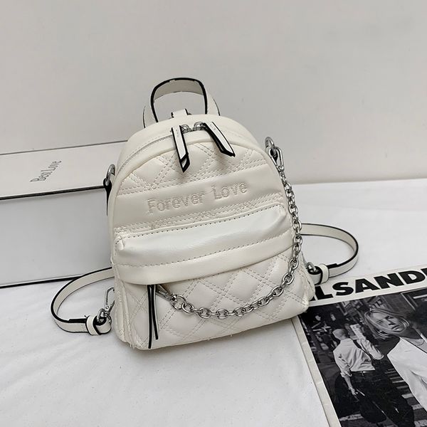 brand soft leather women's backpack gril's chain bag fashion large capacity and black ivory
brand soft leather women's backpack gril's chain bag fashion large capacity and black ivory