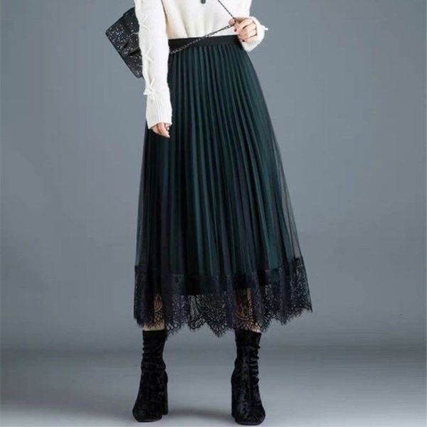 popular korean and winter mesh new slim mid length autumn pleated large fishtail skirt hot, White;black
popular korean and winter mesh new slim mid length autumn pleated large fishtail skirt hot, White;black