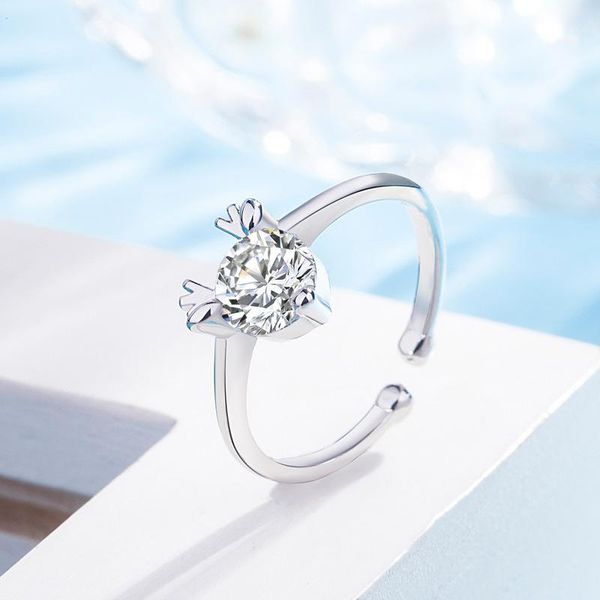 wedding rings silver color deer antlers inlaid dazzling zircon ring for women adjustable size opening fashion jewelry, Slivery;golden
wedding rings silver color deer antlers inlaid dazzling zircon ring for women adjustable size opening fashion jewelry, Slivery;golden