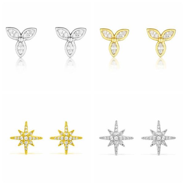 stud 925 sterling silver snowflake star earrings for women simple tiny crystal korean fashion party essentials jewelry, Golden;silver
stud 925 sterling silver snowflake star earrings for women simple tiny crystal korean fashion party essentials jewelry, Golden;silver