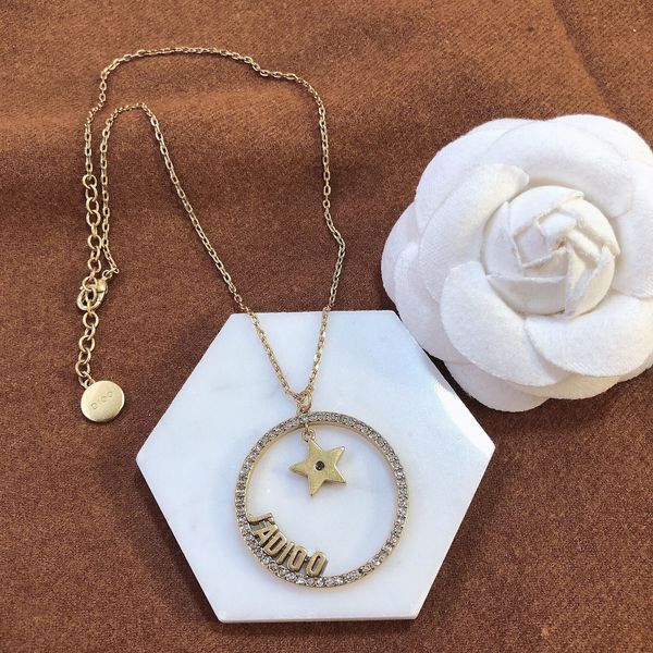 design necklace womend home / dijia 2020 new circle letter star with diamond necklace net red fashion, Silver
design necklace womend home / dijia 2020 new circle letter star with diamond necklace net red fashion, Silver