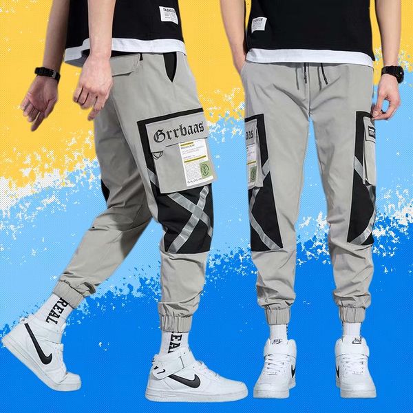 men's pants men cargo japanese fashion joggers sweatpants hip hop trousers streetwear spring and autumn clothing 2021, Black
men's pants men cargo japanese fashion joggers sweatpants hip hop trousers streetwear spring and autumn clothing 2021, Black