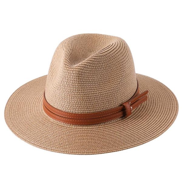 wide brim hats summer straw sun hat casual leopard jazz sun-resistant beach cap for women men, Blue;gray
wide brim hats summer straw sun hat casual leopard jazz sun-resistant beach cap for women men, Blue;gray