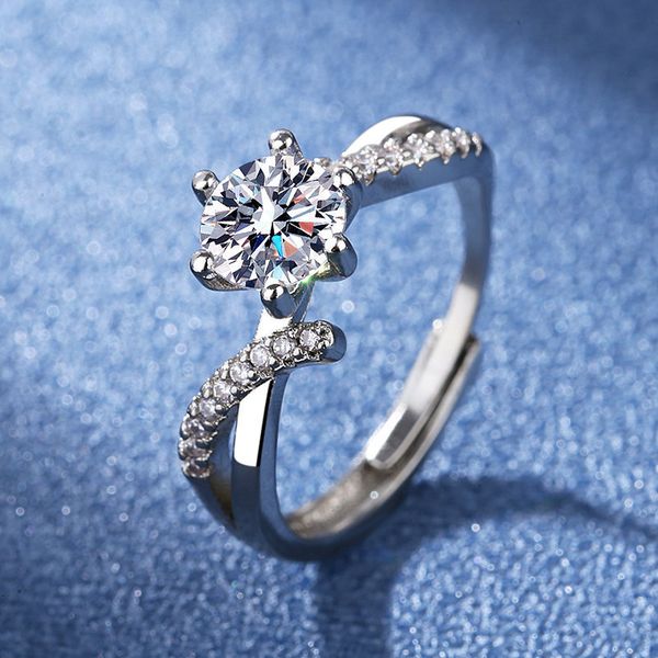 ring vibrant kwai net red live direct imitation of the white mullite , female poetry, same six tiktok wedding ., Silver
ring vibrant kwai net red live direct imitation of the white mullite , female poetry, same six tiktok wedding ., Silver