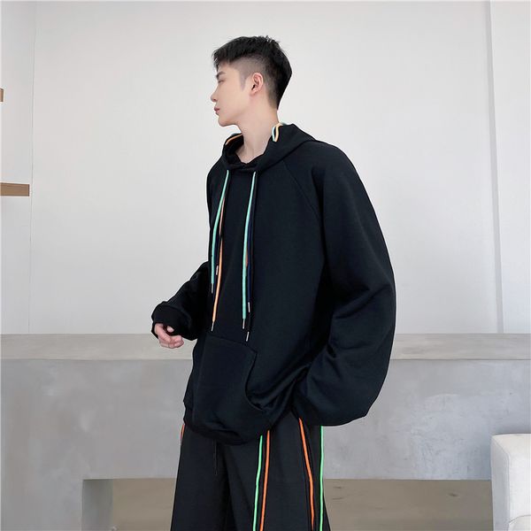 men's jackets men color ribbon casual pullover hooded sweatshirt male women student streetwear hip hop loose hoodie r4tj, Black;brown
men's jackets men color ribbon casual pullover hooded sweatshirt male women student streetwear hip hop loose hoodie r4tj, Black;brown