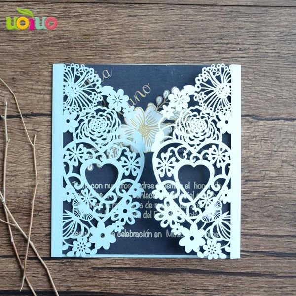 greeting cards 50set inc207 heart style laser cut wedding invitation cards, red or gold invitations customizalbe
greeting cards 50set inc207 heart style laser cut wedding invitation cards, red or gold invitations customizalbe