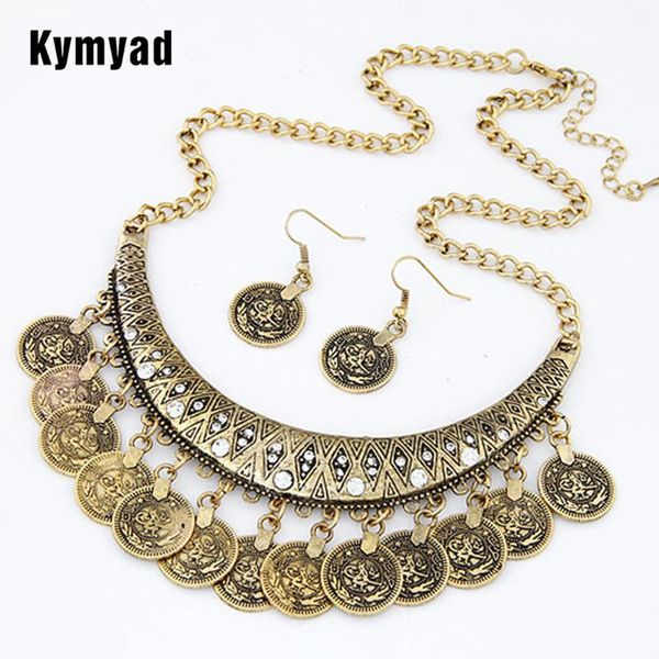 earrings & necklace kymyad trendy vintage jewelry set women coin necklaces pendants collares earring sets fashion female jewellery, Silver
earrings & necklace kymyad trendy vintage jewelry set women coin necklaces pendants collares earring sets fashion female jewellery, Silver