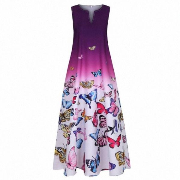 women's a line dress maxi long dress blue purple sleeveless butterfly color gradient print summer v neck special design casual 2022 xl, Black
women's a line dress maxi long dress blue purple sleeveless butterfly color gradient print summer v neck special design casual 2022 xl, Black