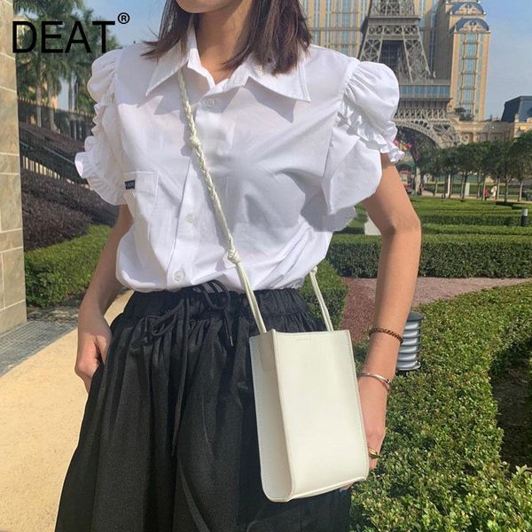 women's blouses & shirts deat 2021 summer runway styles fashion women clothes students white single breasted sweet shirt girl's bl
women's blouses & shirts deat 2021 summer runway styles fashion women clothes students white single breasted sweet shirt girl's bl