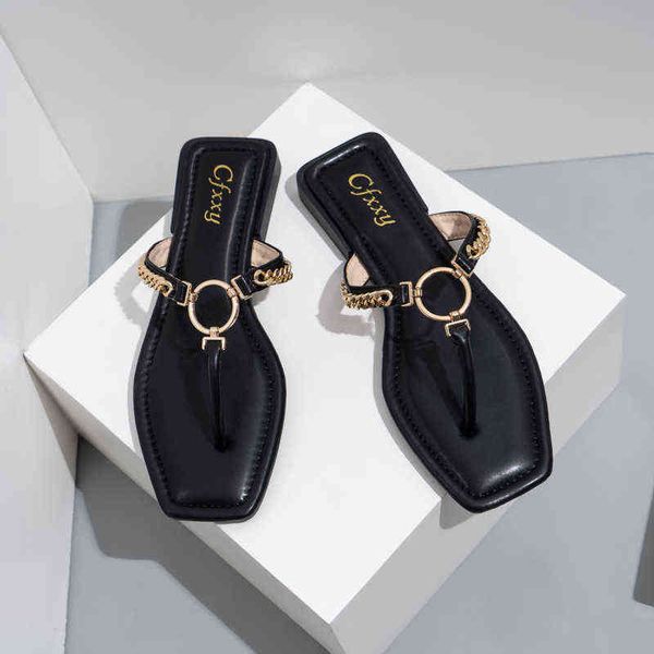 slippers women flats summer beach sandals outdoor casual slides chain fashion shoes ladies zapatos de mujer 220304, Black
slippers women flats summer beach sandals outdoor casual slides chain fashion shoes ladies zapatos de mujer 220304, Black