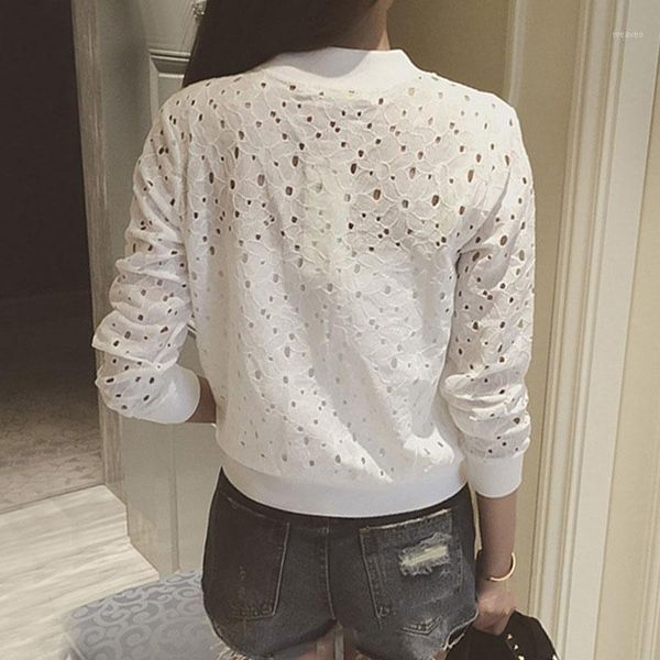 fashion women bomber jacket long sleeve lace sunscreen shirt short summer thin coat casual baseball coat th361, Black;brown
fashion women bomber jacket long sleeve lace sunscreen shirt short summer thin coat casual baseball coat th361, Black;brown