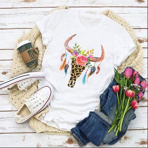 women graphic bull cow heifer leopard flower printed summer shirt lady clothes t shirt womens clothing tee female t shirt, White
women graphic bull cow heifer leopard flower printed summer shirt lady clothes t shirt womens clothing tee female t shirt, White