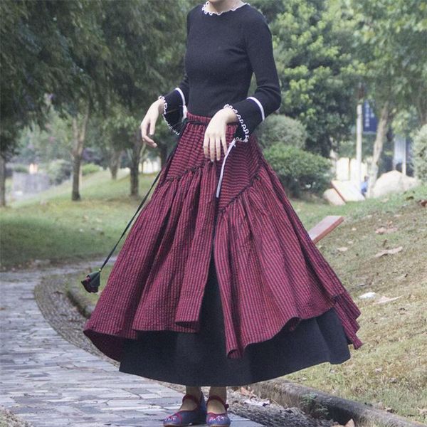 skirts women style irregular ethnic autumn winter vintage fashion stripe cotton asymmetrical skirt high waist, Black
skirts women style irregular ethnic autumn winter vintage fashion stripe cotton asymmetrical skirt high waist, Black