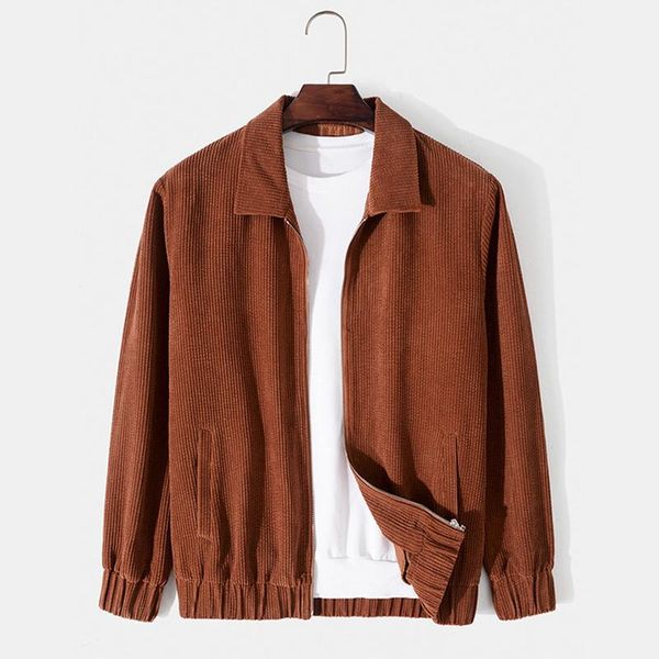 men's jackets jacket corduroy fashion lapel zipper long-sleeved solid color 2021 fall, Black;brown
men's jackets jacket corduroy fashion lapel zipper long-sleeved solid color 2021 fall, Black;brown