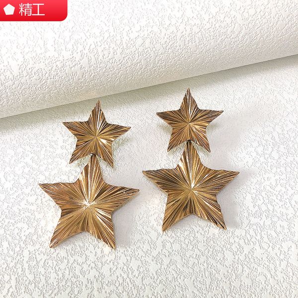 fashion designer jewelry 2021 new five pointed star earrings for women, Golden
fashion designer jewelry 2021 new five pointed star earrings for women, Golden