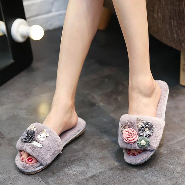 slippers ashwin flowers fur women faux furry slipper winter fall cotton slides sandals outdoor fashion bath hair, Black
slippers ashwin flowers fur women faux furry slipper winter fall cotton slides sandals outdoor fashion bath hair, Black