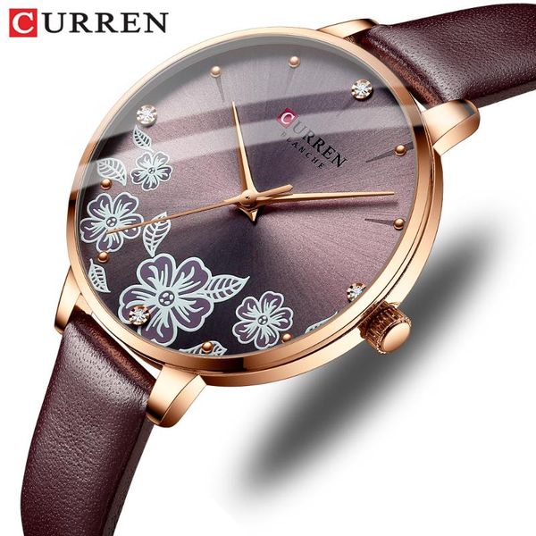 wristwatches curren watches for woman fashion creative romantic flower dial quartz ladies female clock, Slivery;brown
wristwatches curren watches for woman fashion creative romantic flower dial quartz ladies female clock, Slivery;brown