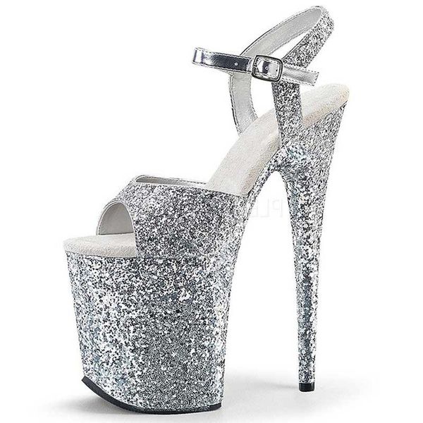 sandals 20cm flash glitter high platform stripper heels open toe pole dance shoes women fetish party gothic models show, Black
sandals 20cm flash glitter high platform stripper heels open toe pole dance shoes women fetish party gothic models show, Black