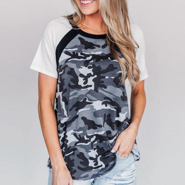 women's t-shirt 2021 camouflage summer for ladies plus size fashion women casual print patchwork o-neck short sleeve, White
women's t-shirt 2021 camouflage summer for ladies plus size fashion women casual print patchwork o-neck short sleeve, White
