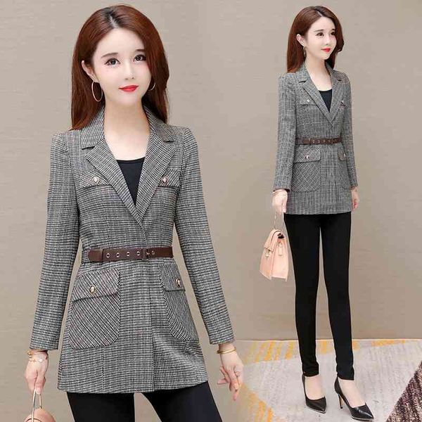 plaid small women's autumn dress 2021 new fashion leisure medium and long suit young mother's coat, Black
plaid small women's autumn dress 2021 new fashion leisure medium and long suit young mother's coat, Black