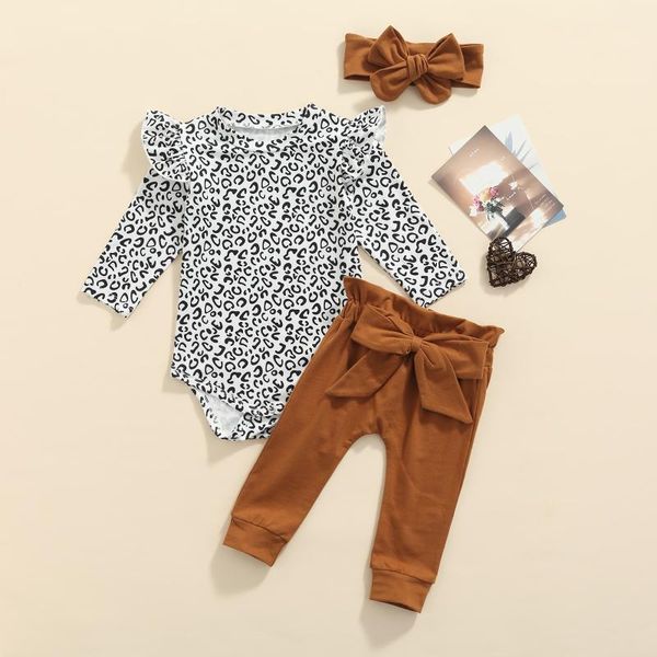 clothing sets princess baby girls 3pcs fall outfits long sleeve leopard ruffle romper+bow tie pants+headband set infant little clothes, White
clothing sets princess baby girls 3pcs fall outfits long sleeve leopard ruffle romper+bow tie pants+headband set infant little clothes, White