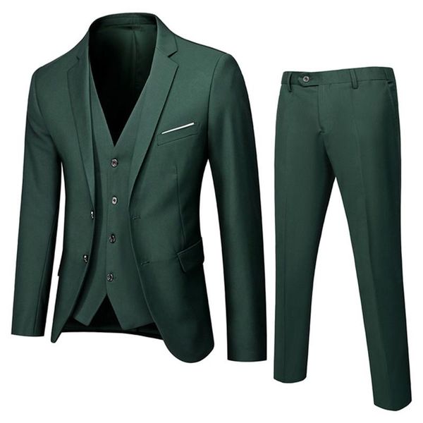 men's suits & blazers business casual suit jacket pantalones waistcoat groom wedding 3 pieces pants vest custom size costume homme 2021, White;black
men's suits & blazers business casual suit jacket pantalones waistcoat groom wedding 3 pieces pants vest custom size costume homme 2021, White;black
