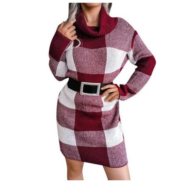 casual dresses women winter turtleneck bodyconlong sleeve chunky plaid printing pullover sweater knitted corset mini dress vestidos elegante, Black;gray
casual dresses women winter turtleneck bodyconlong sleeve chunky plaid printing pullover sweater knitted corset mini dress vestidos elegante, Black;gray