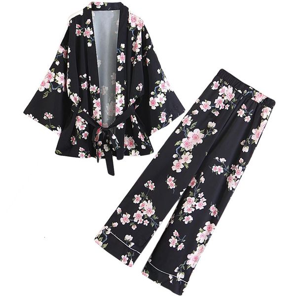 women's two-piece fashion ladies kimono jacket + waist pants on legs nine wild points nf9v, Gray
women's two-piece fashion ladies kimono jacket + waist pants on legs nine wild points nf9v, Gray