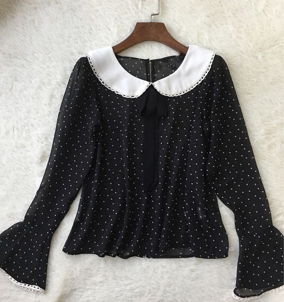 2021 new feminino preto wavelet dot print ligeira perspectiva arco peter pan colarinho manga longa alargamento doce chiffon blusa 1bvo, White
2021 new feminino preto wavelet dot print ligeira perspectiva arco peter pan colarinho manga longa alargamento doce chiffon blusa 1bvo, White