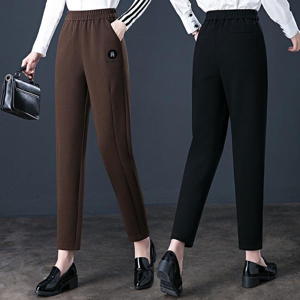 women's pants & capris classic straight-leg pants, comfortable stretch elastic high-waist slim-fit trousers with pocket dress, Black;white
women's pants & capris classic straight-leg pants, comfortable stretch elastic high-waist slim-fit trousers with pocket dress, Black;white